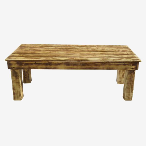 שולחן גינה צבע עץ